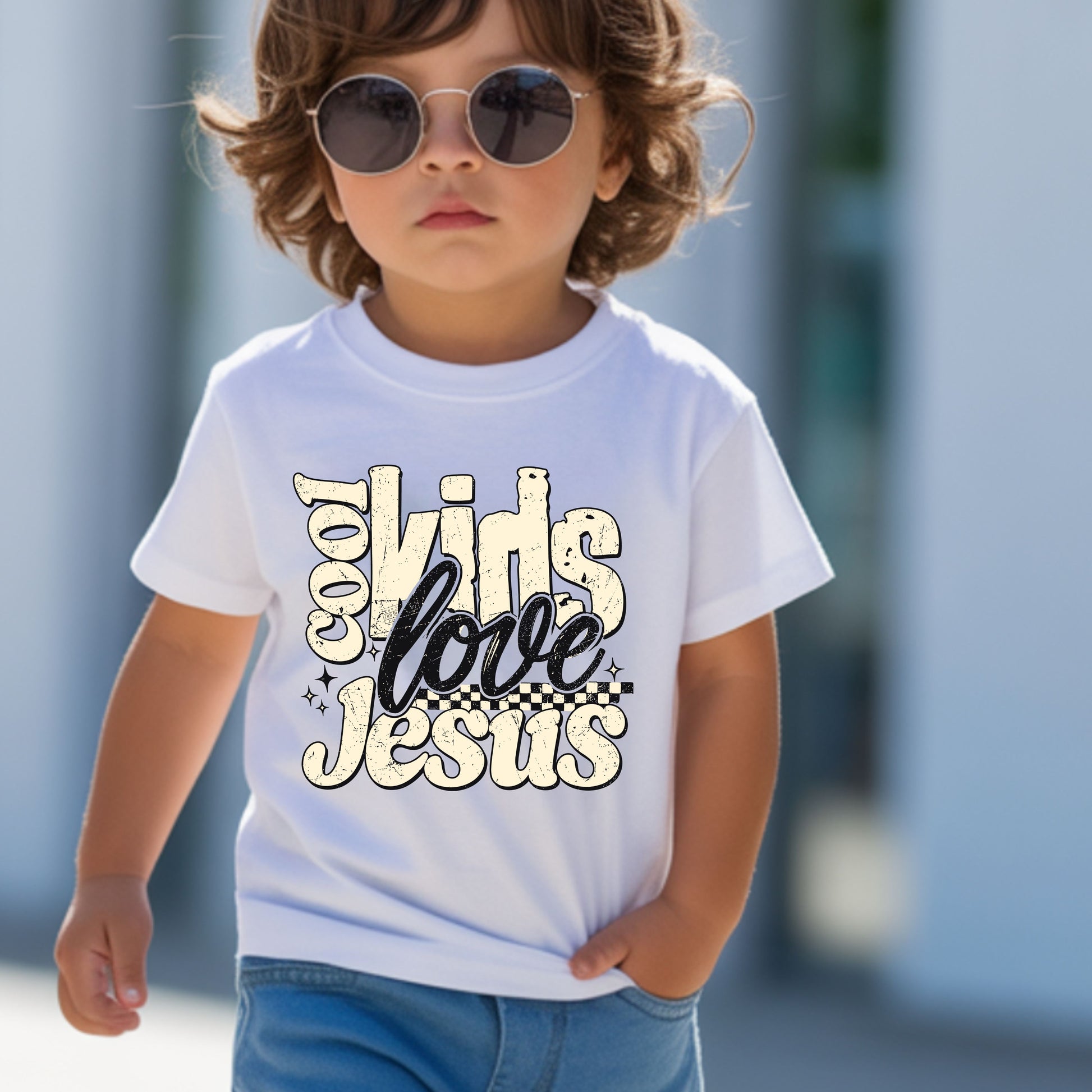 Christian Kids Love Jesus Faith Scholl T-Shirt