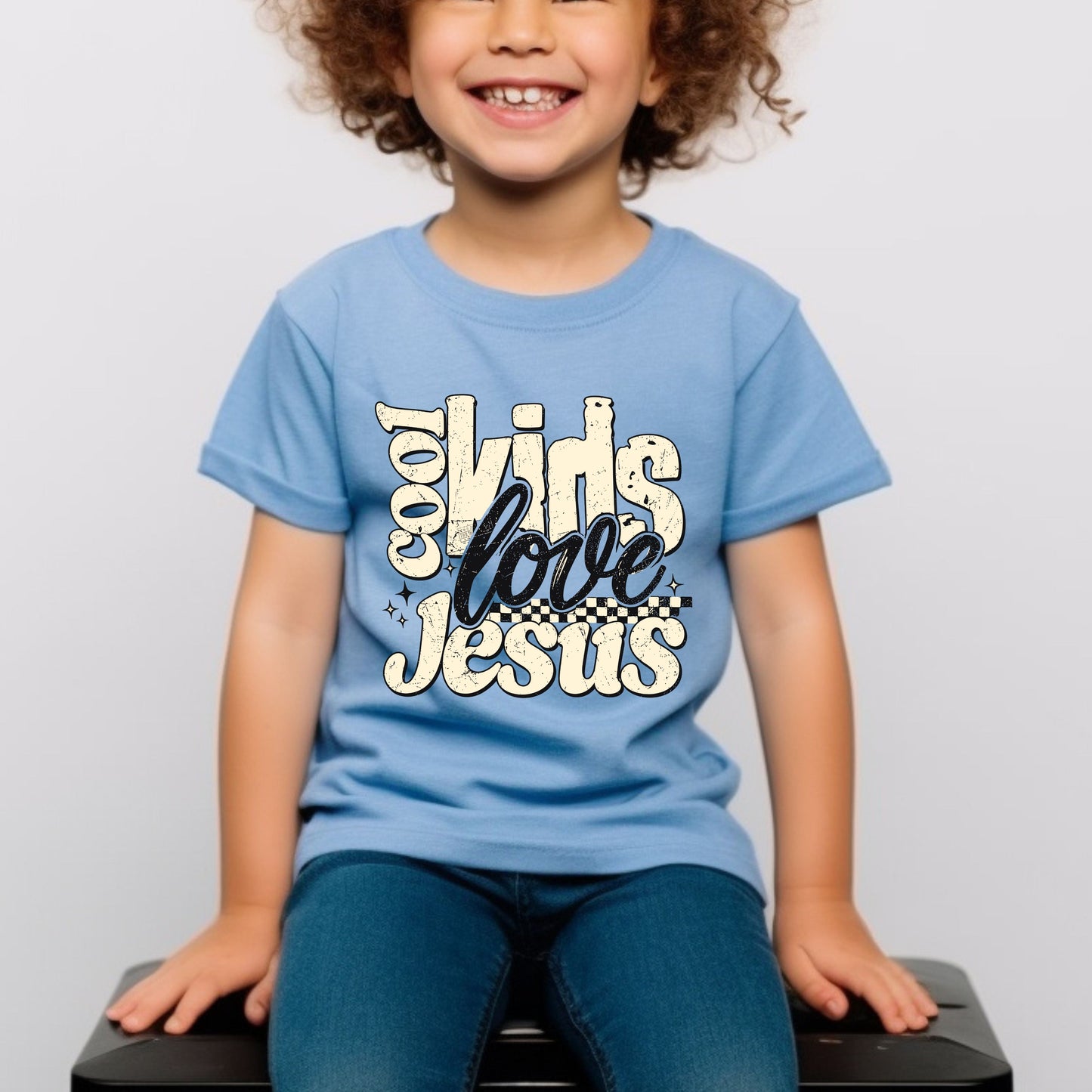 Christian Kids Love Jesus Faith Scholl T-Shirt