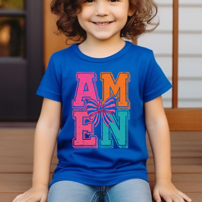 Amen Christian Kids T Shirt
