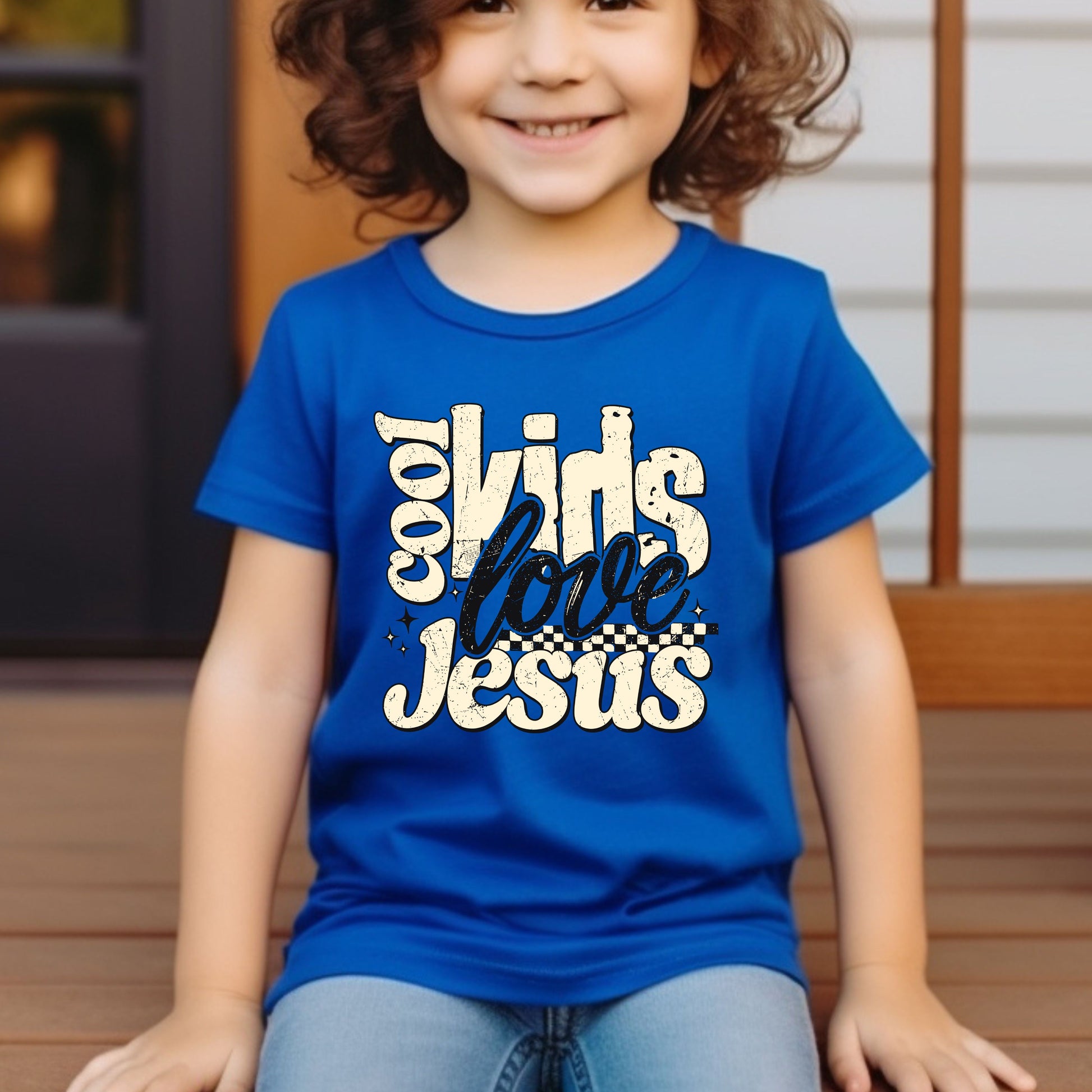 Christian Kids Love Jesus Faith Scholl T-Shirt