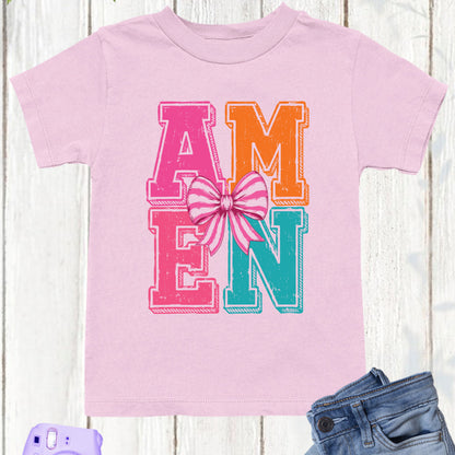 Amen Christian Kids T Shirt