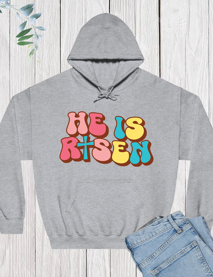He is Risen Christian Hoodie