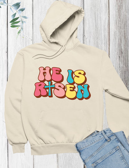 He is Risen Christian Hoodie