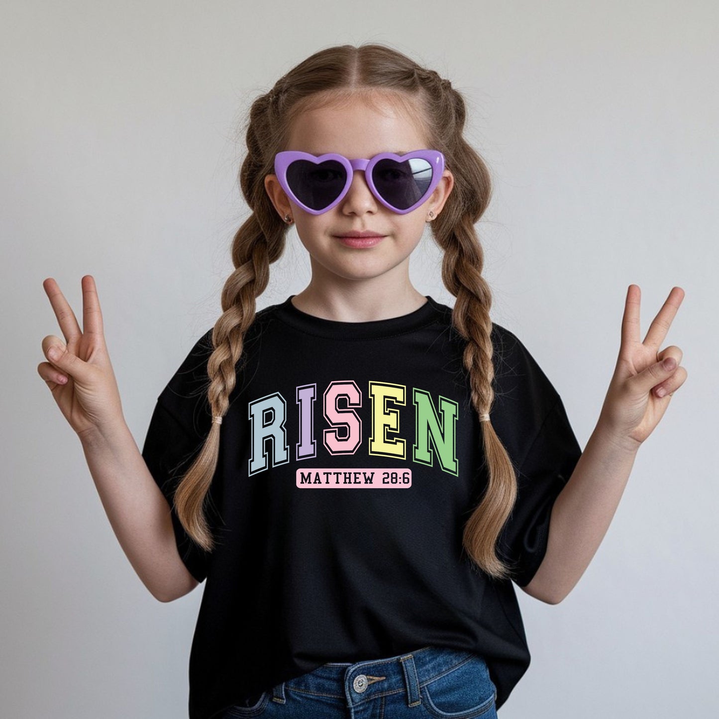 Bible Verse Easter Christian Kids T Shirt