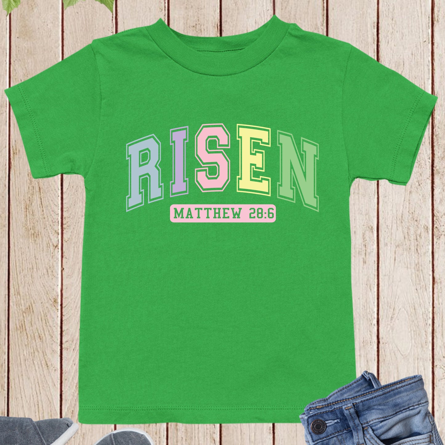 Bible Verse Easter Christian Kids T Shirt