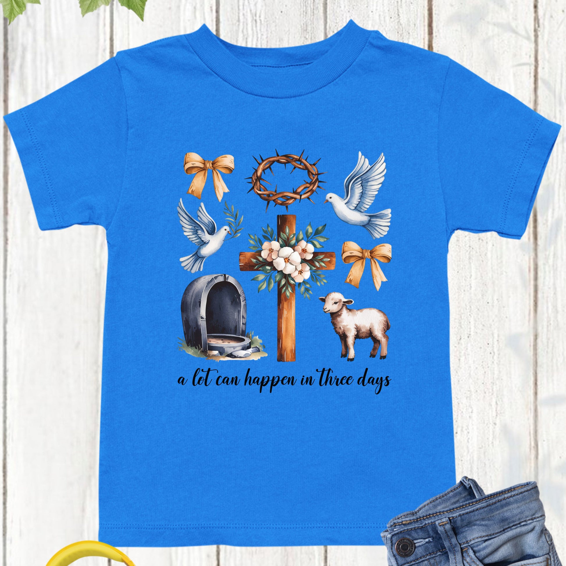 Christian Easter Childrens T Shirt a Lot Can happen in 3 Days