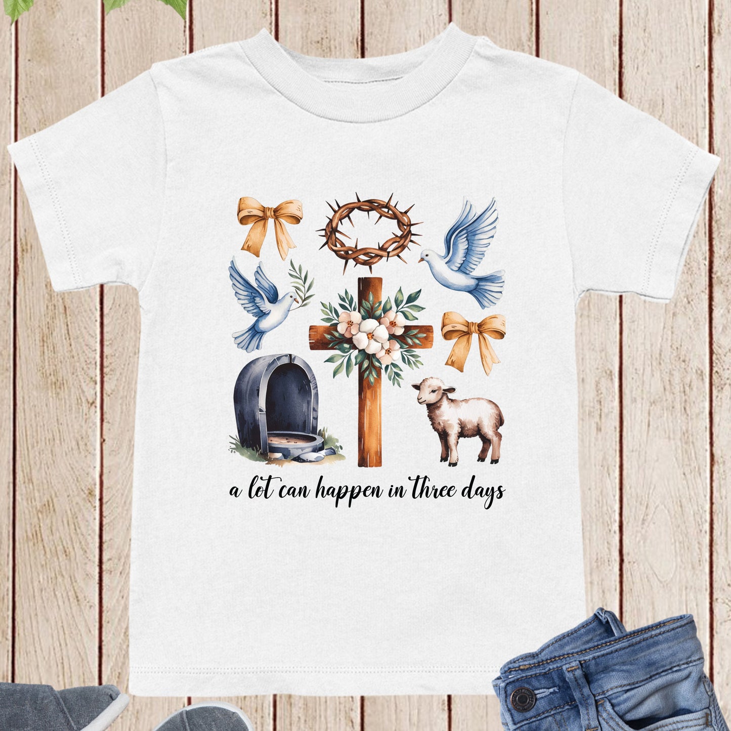 Christian Easter Childrens T Shirt a Lot Can happen in 3 Days