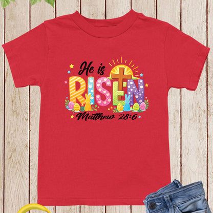Christian Youth Easter T Shirts He is Risen
