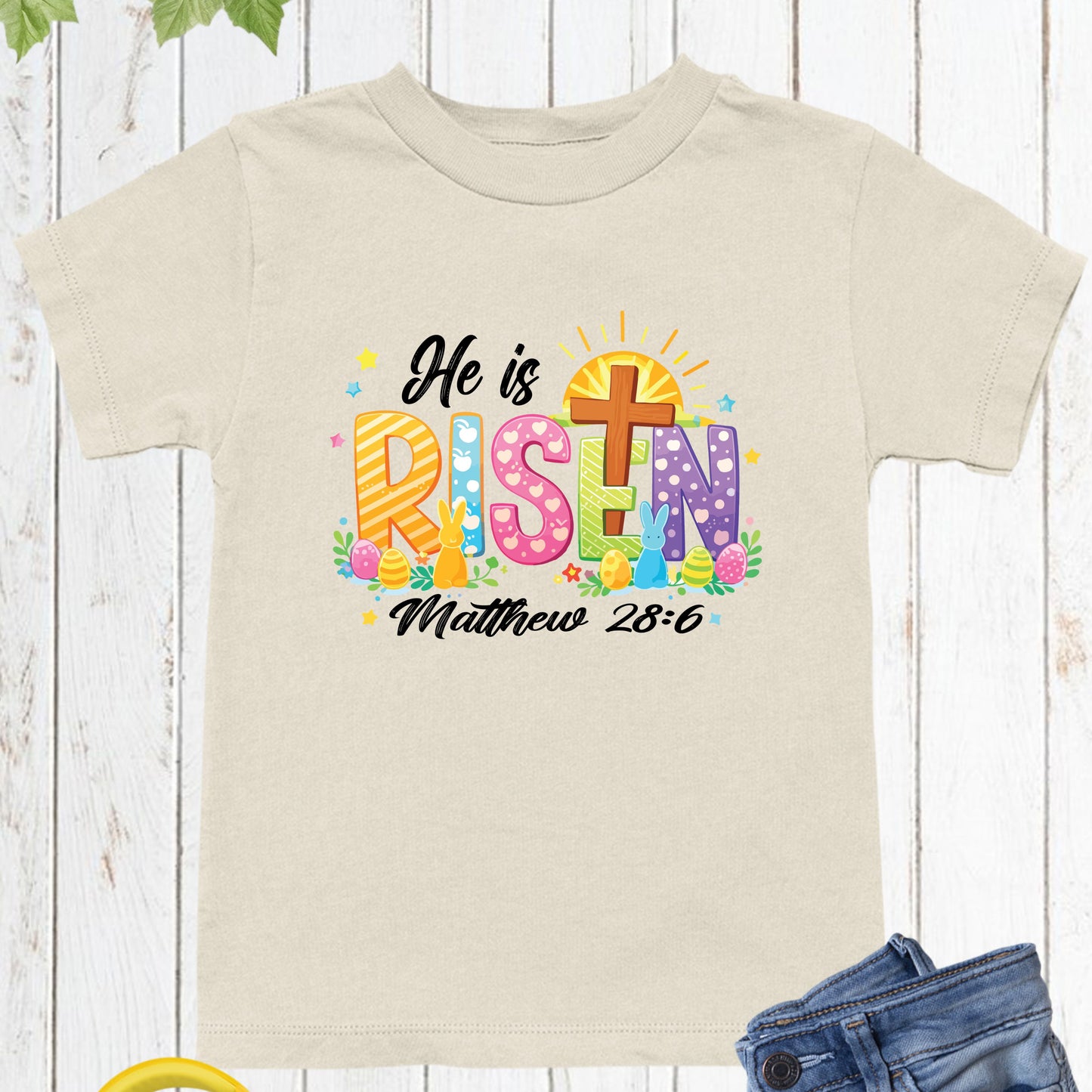 Christian Youth Easter T Shirts He is Risen