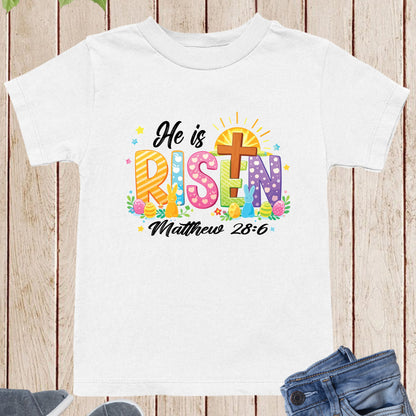 Christian Youth Easter T Shirts He is Risen