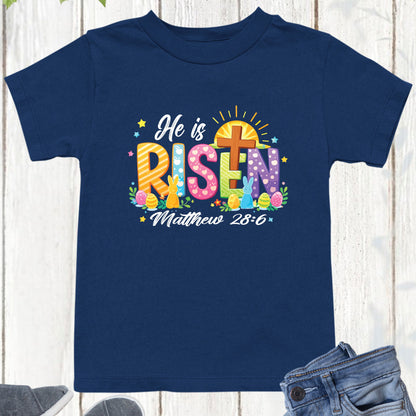 Christian Youth Easter T Shirts He is Risen