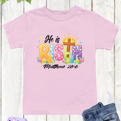 Christian Youth Easter T Shirts He is Risen
