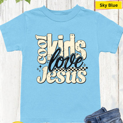 Christian Kids Love Jesus Faith Scholl T-Shirt