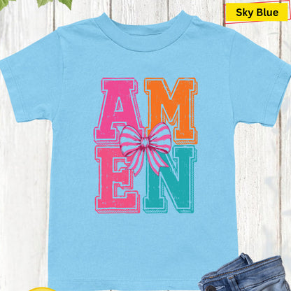 Amen Christian Kids T Shirt