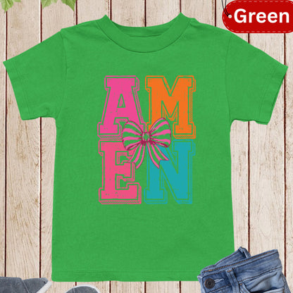 Amen Christian Kids T Shirt