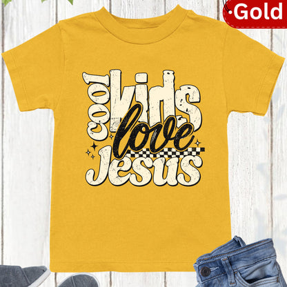 Christian Kids Love Jesus Faith Scholl T-Shirt