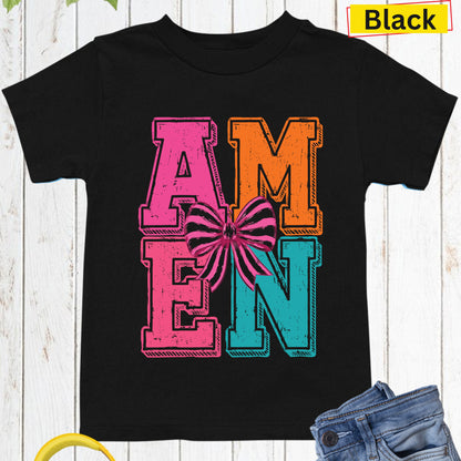 Amen Christian Kids T Shirt