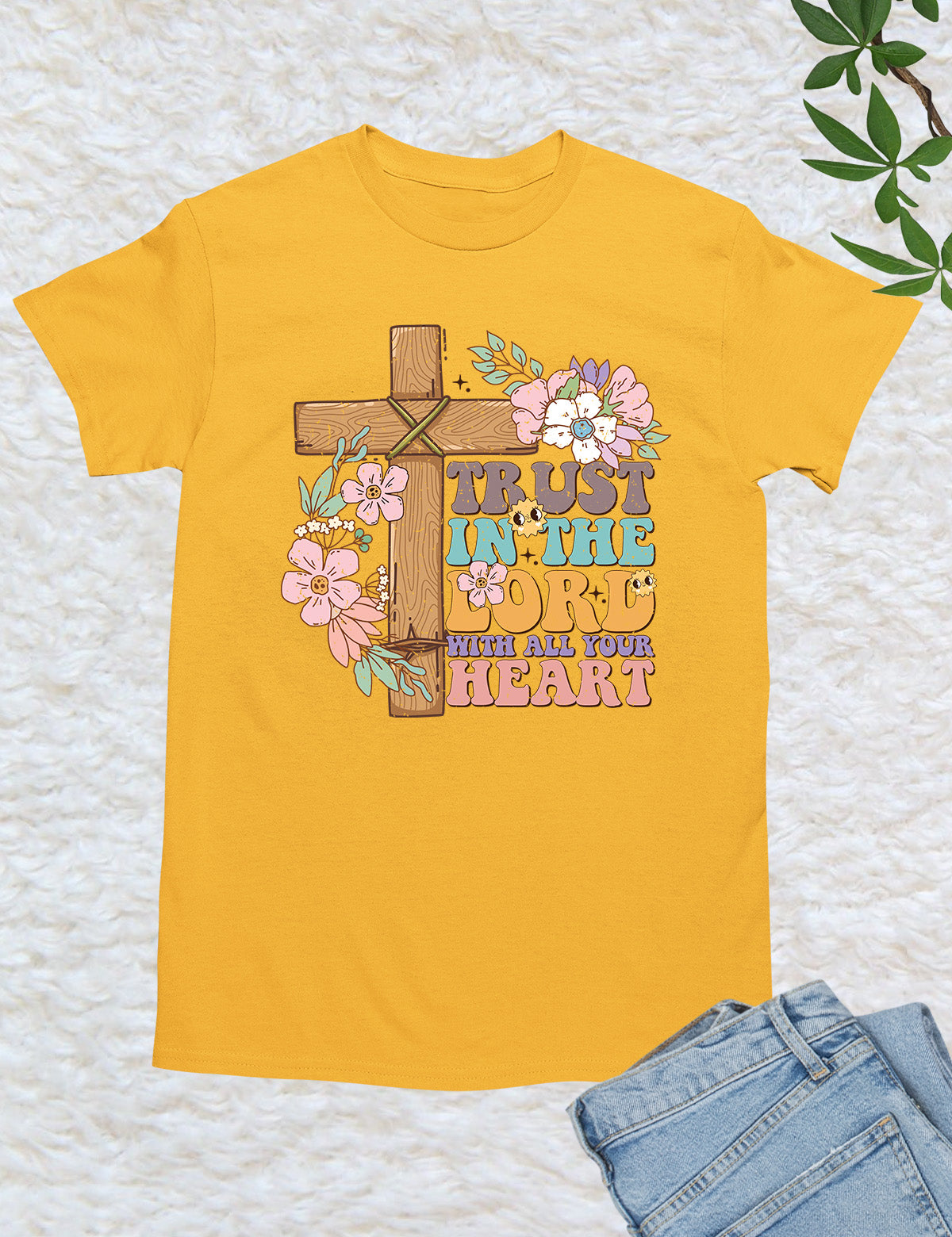 Trust in The Lord With All Your Heart Christian Tees