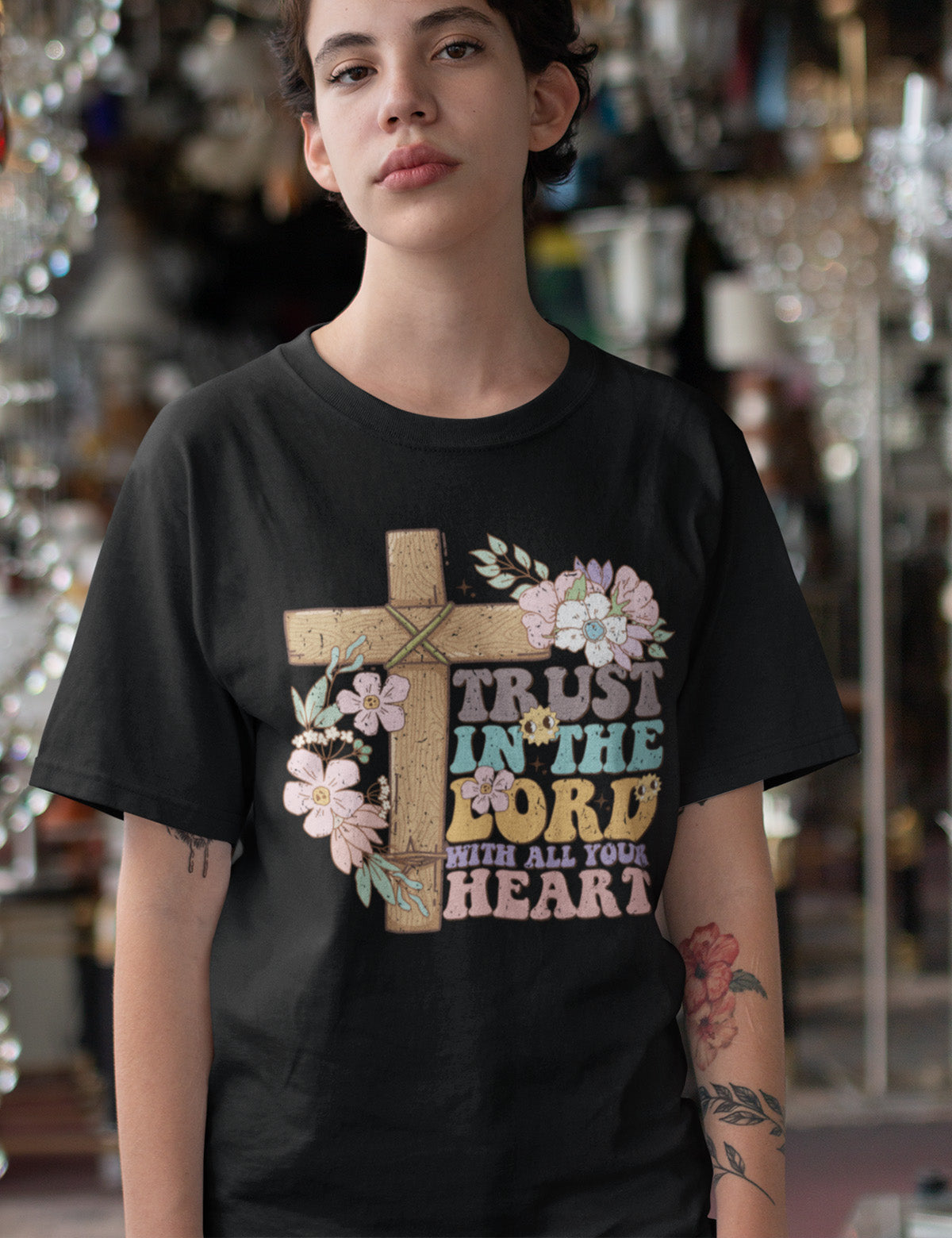 Trust in The Lord With All Your Heart Christian Tees