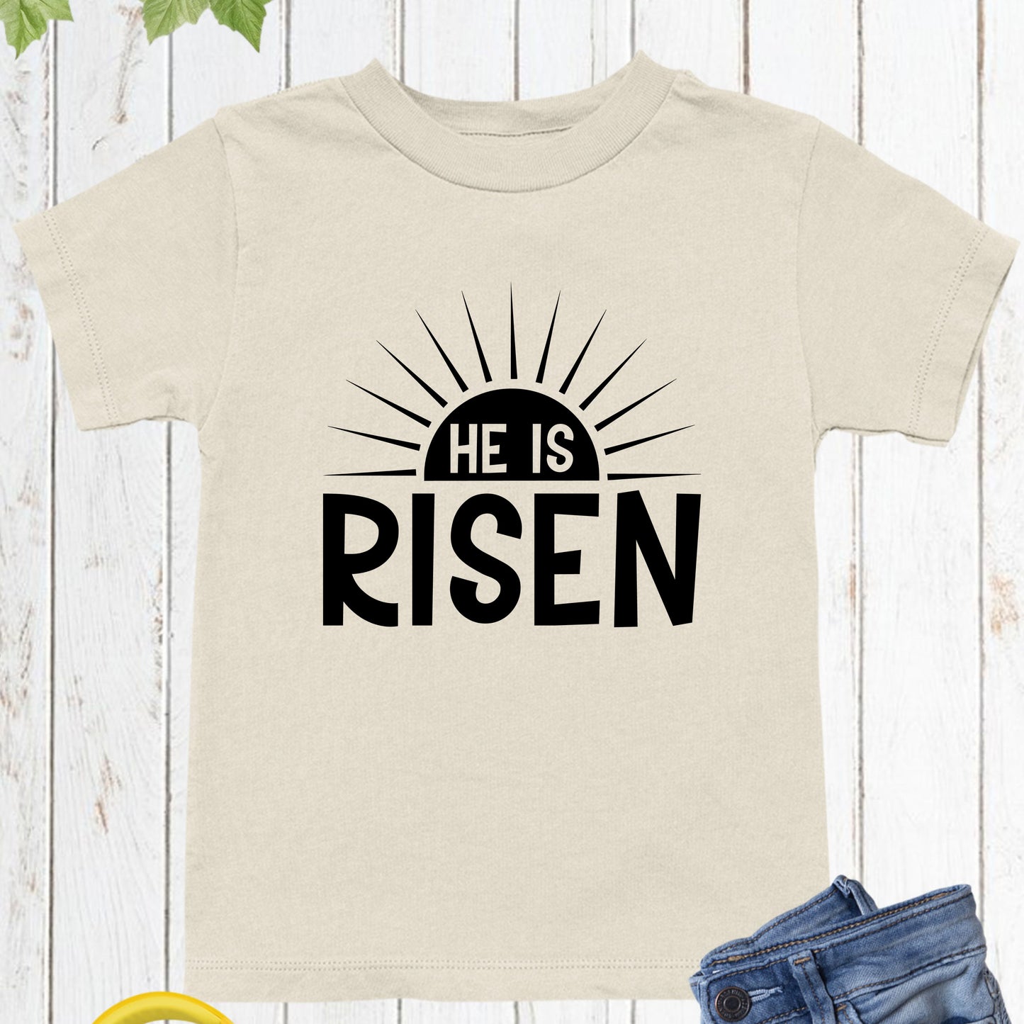 Easter Christian He is Risen Youth T Shirt