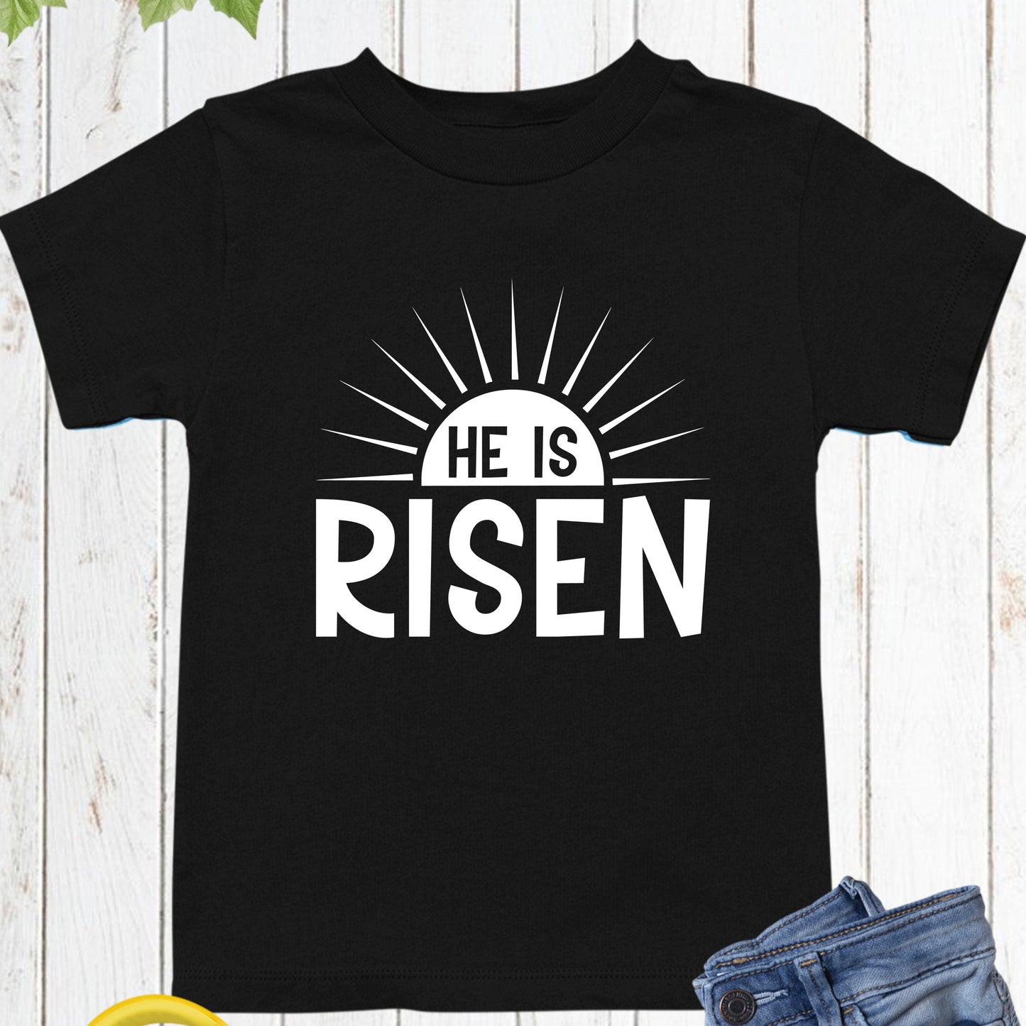 Easter Christian He is Risen Youth T Shirt