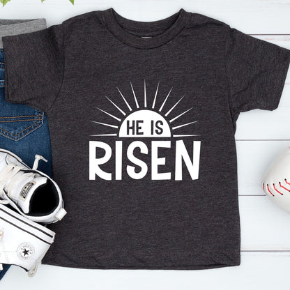 Easter Christian He is Risen Youth T Shirt