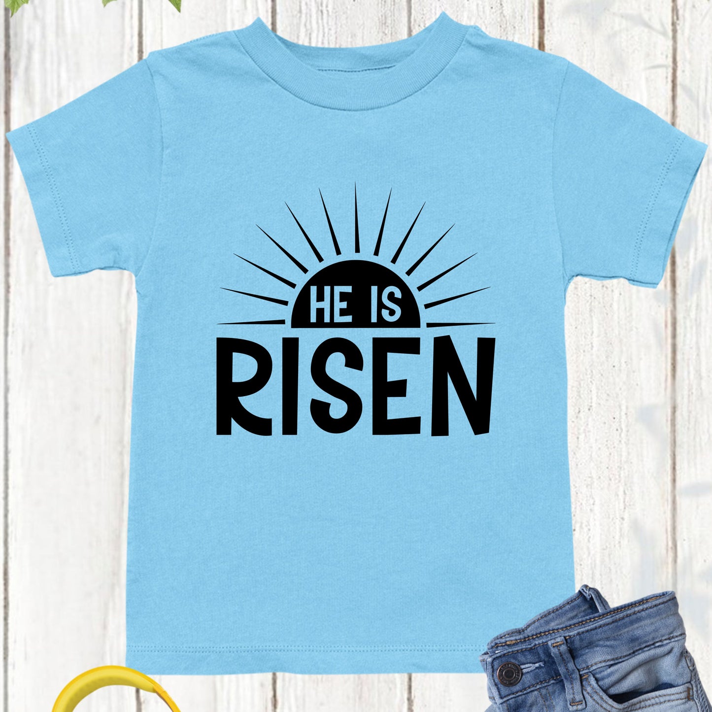 Easter Christian He is Risen Youth T Shirt
