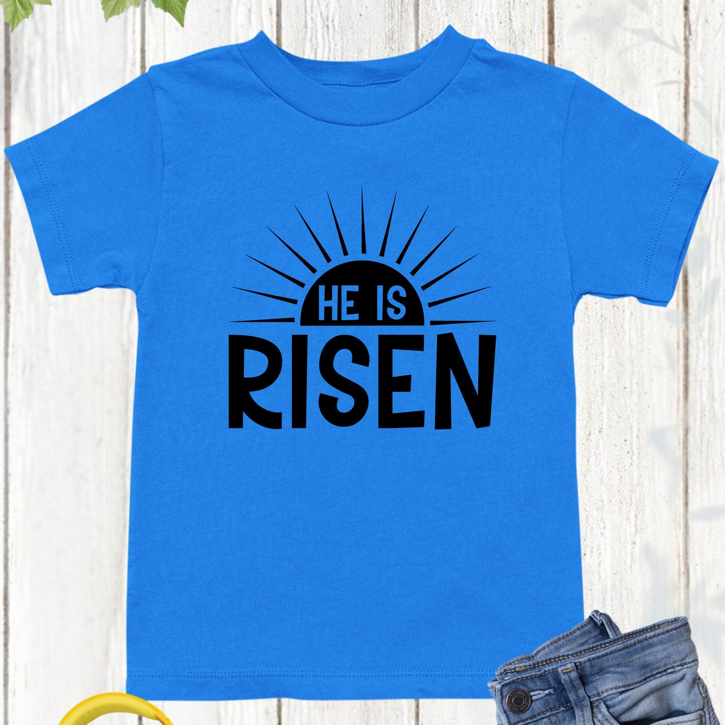 Easter Christian He is Risen Youth T Shirt