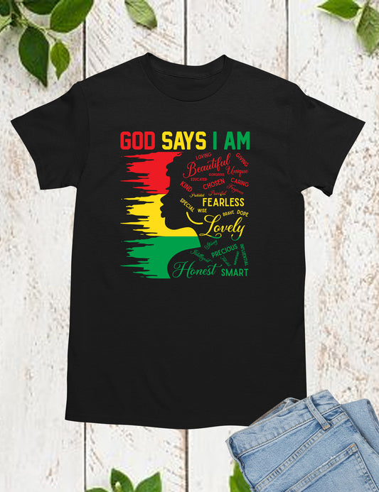 God Says I am Beautiful Fearless Shirts