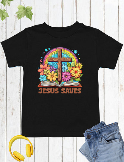 Jesus saves Kids Shirt