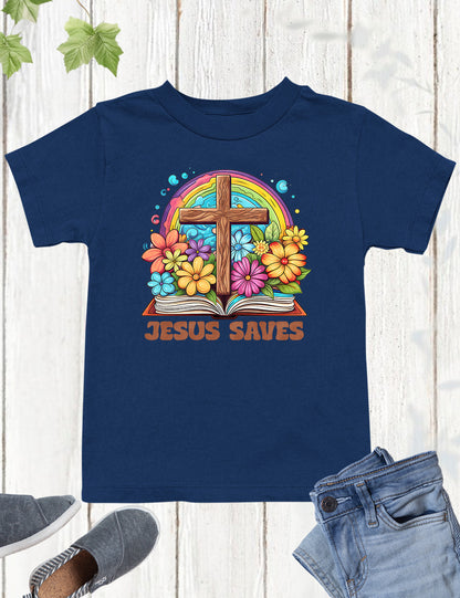 Jesus saves Kids Shirt