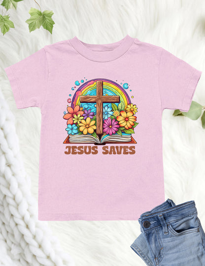 Jesus saves Kids Shirt