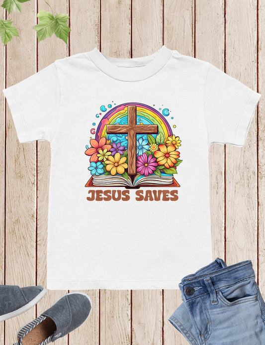 Jesus saves Kids Shirt
