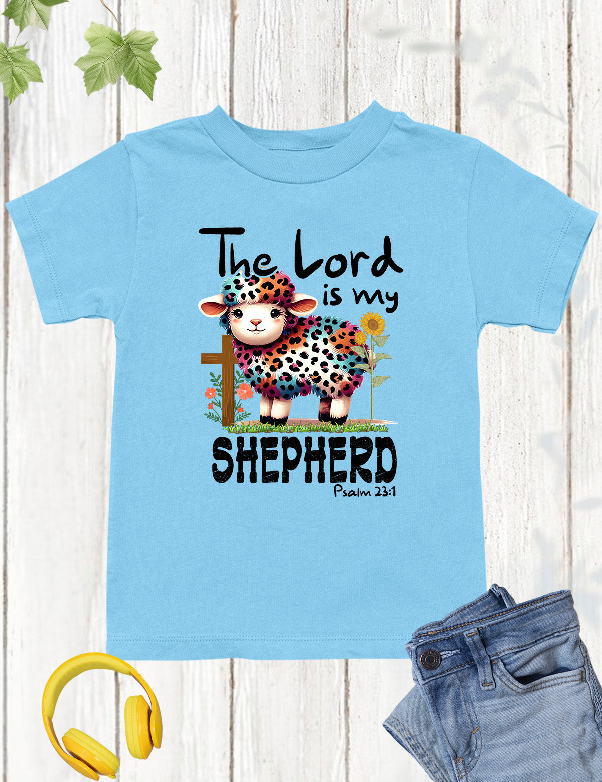 The Lord is My Shepherd Jesus Kids Shirt