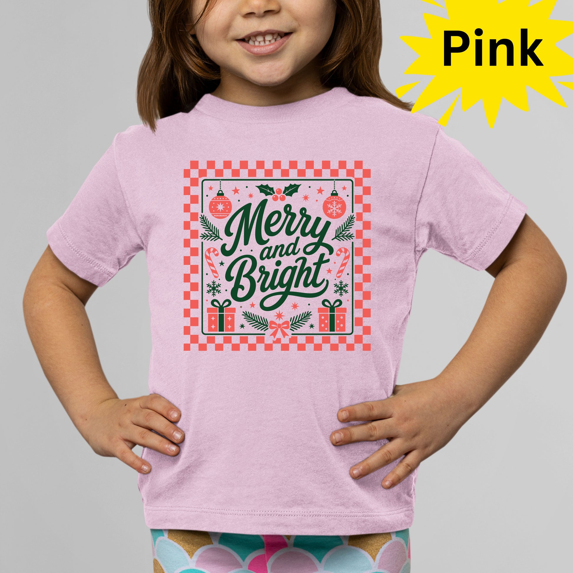 Merry And Bright Christian Kids Faith religious T Shirt