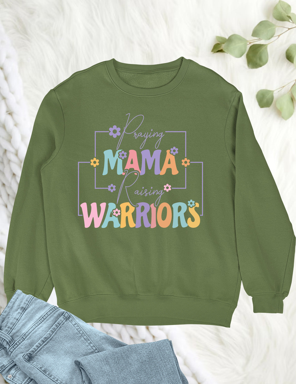 Praying Mama Raising Warriors Sweatshirt