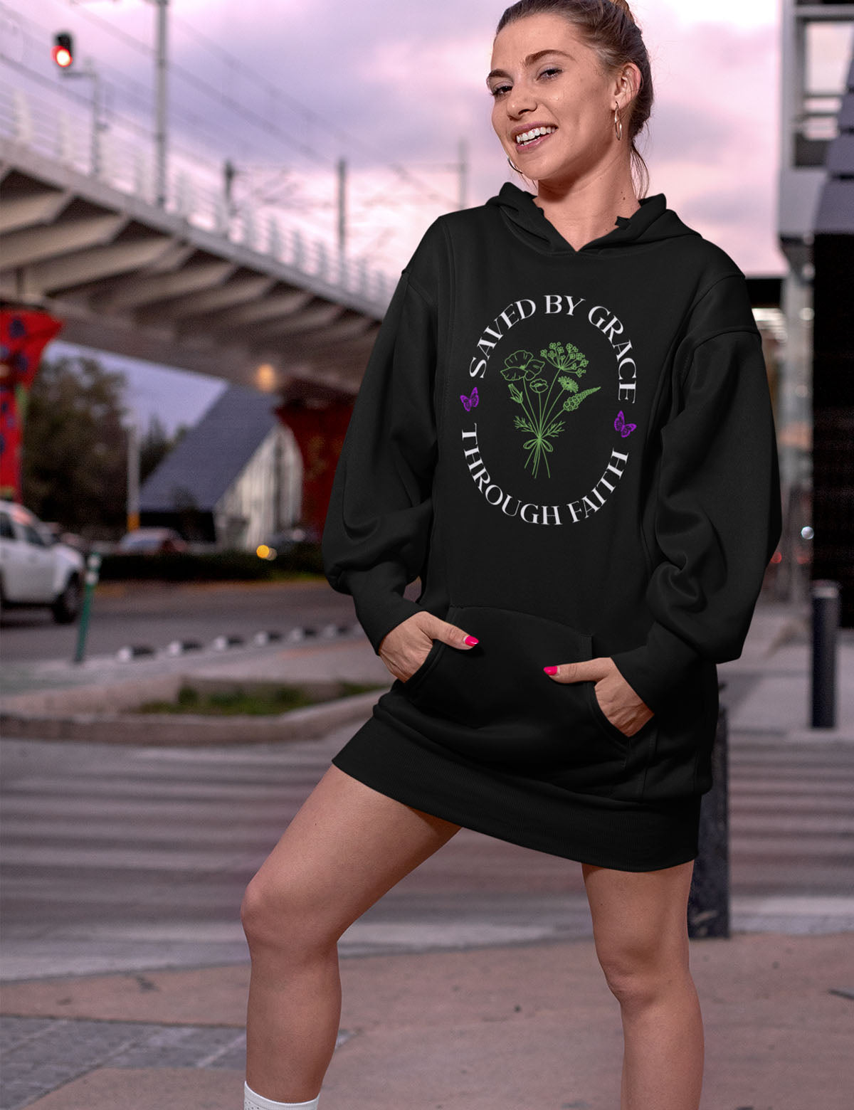 Saved By Grace Through Faith Hoodie