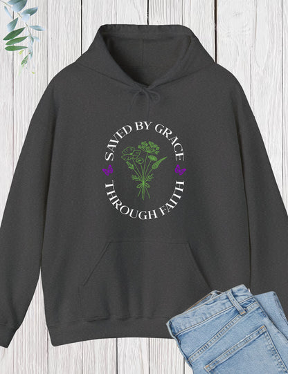 Saved By Grace Through Faith Hoodie