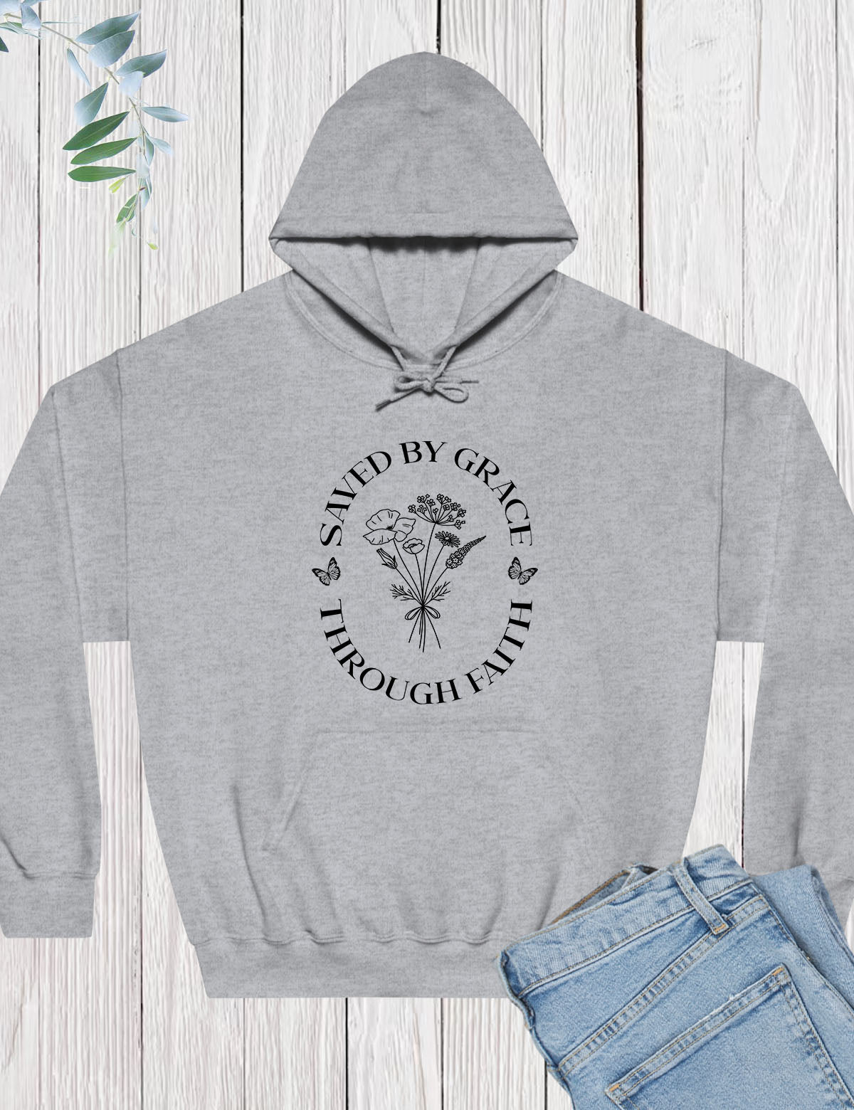 Saved By Grace Through Faith Hoodie