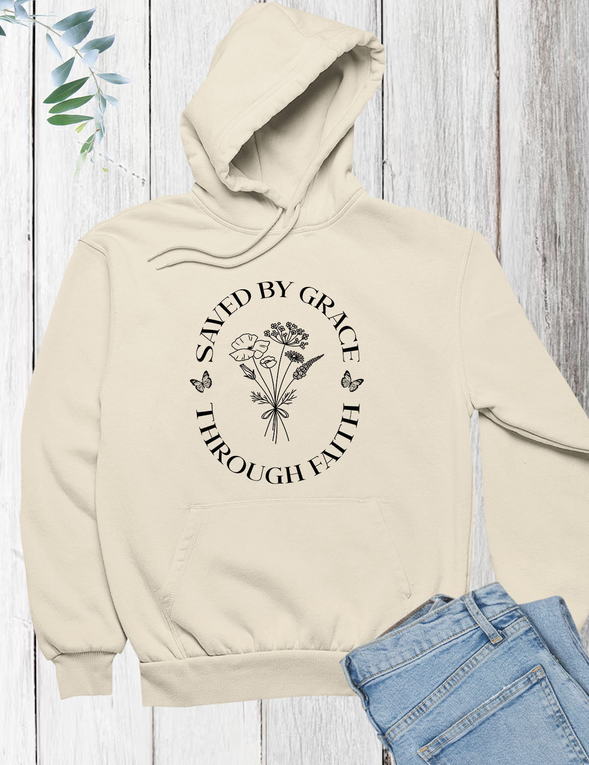 Saved By Grace Through Faith Hoodie