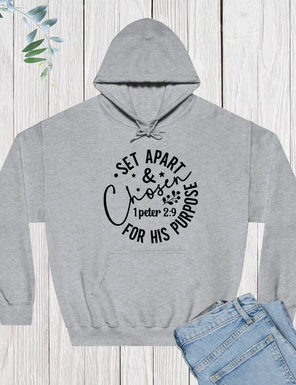 Set Apart & Choose of God Christian Hoodie