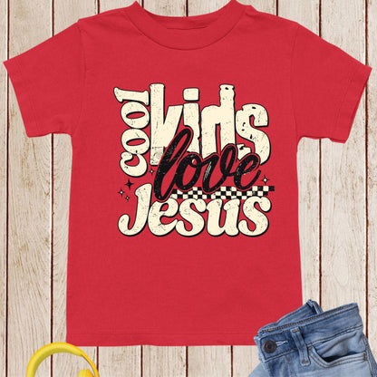 Christian Kids Love Jesus Faith Scholl T-Shirt