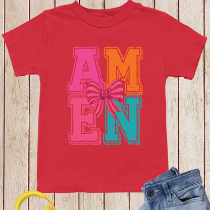 Amen Christian Kids T Shirt