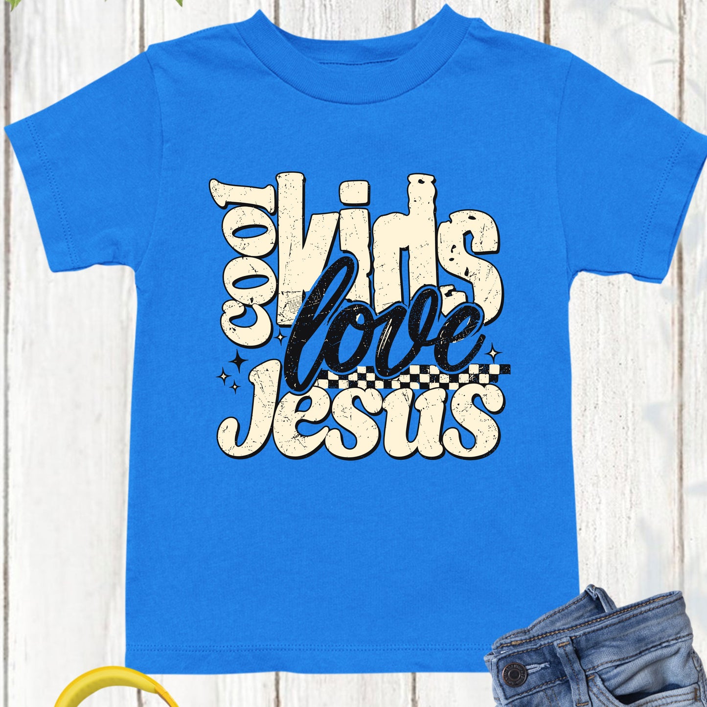 Christian Kids Love Jesus Faith Scholl T-Shirt
