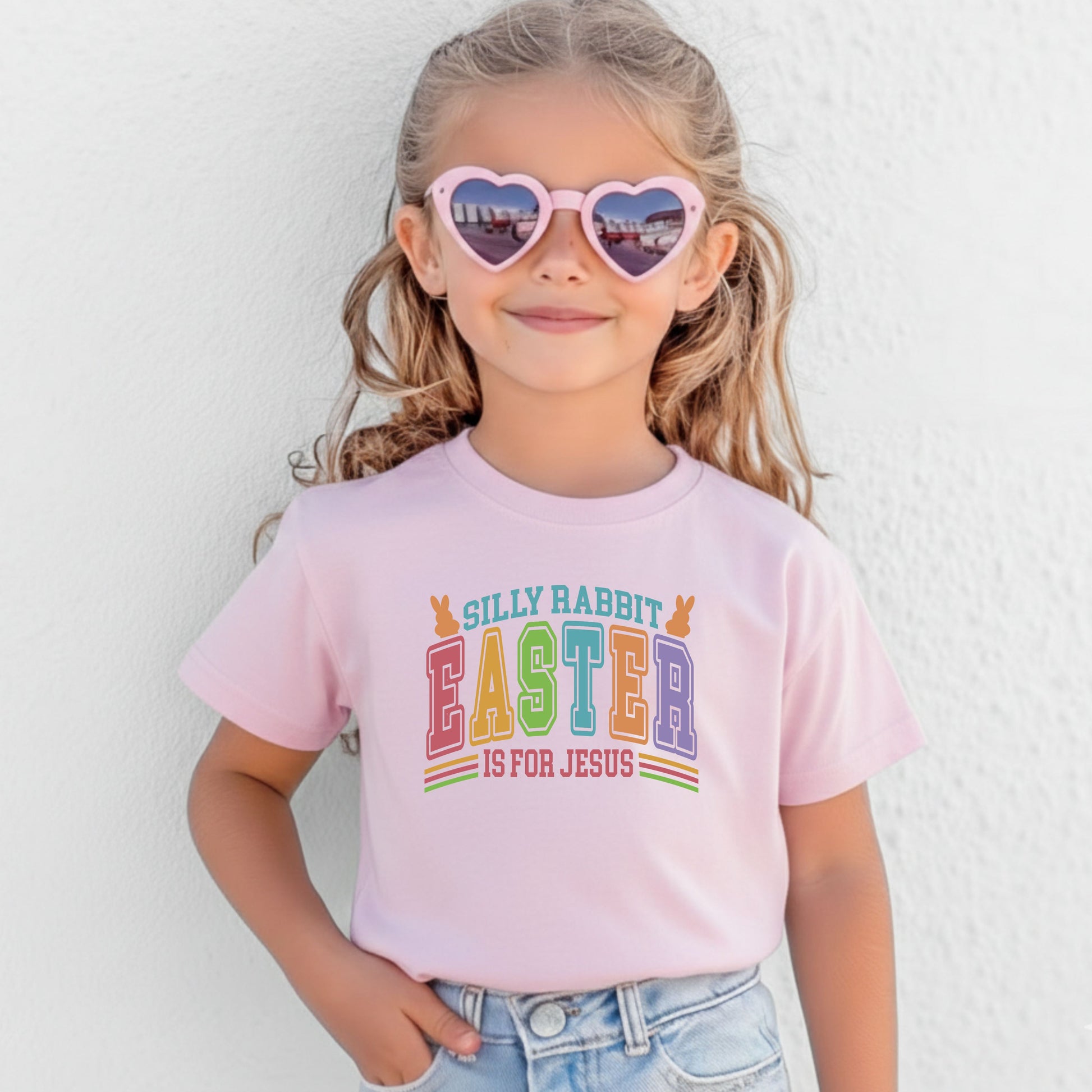 Silly Rabbit Easter is for Jesus Childrens T shirt