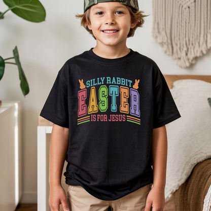 Silly Rabbit Easter is for Jesus Childrens T shirt