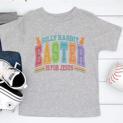 Silly Rabbit Easter is for Jesus Childrens T shirt
