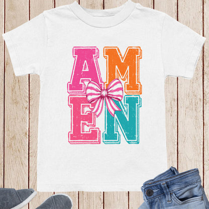 Amen Christian Kids T Shirt