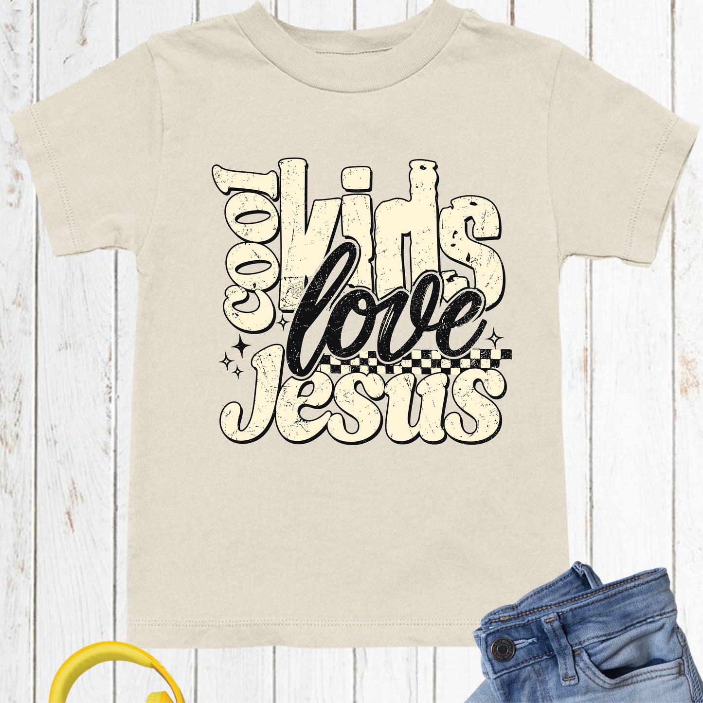 Christian Kids Love Jesus Faith Scholl T-Shirt