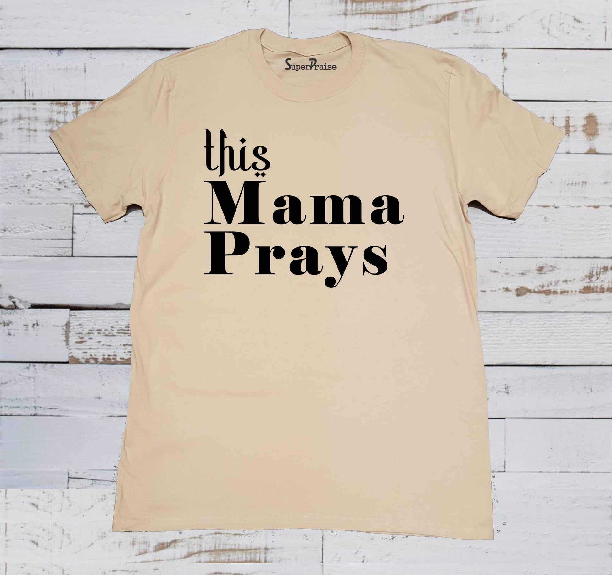 This Mama Prays Christian Inspirational Bible Verse Faith T Shirt
